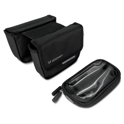 WOZINSKY Bike bag for frame bag for waterproof bicycle case for phone 1.5l black – image 7