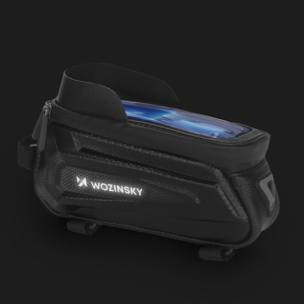 WOZINSKY Bicycle bag for frame with case on phone 1.7 l black – image 7