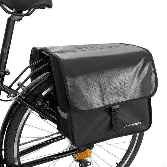 WOZINSKY Bicycle sac for double trunk 28 l black
