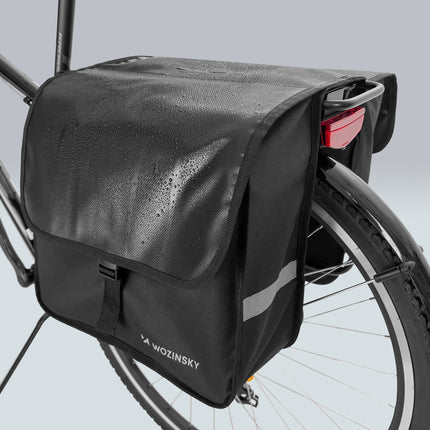 WOZINSKY Bicycle sac for double trunk 28 l black – image 9