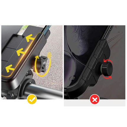 WOZINSKY Metal handle for phone for bike. black scooter – image 11