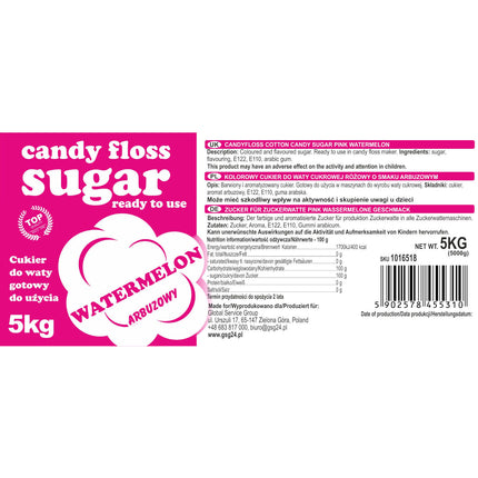 GSG24 Coloured sugar for red cotton with watermelon flavor 5kg – image 3