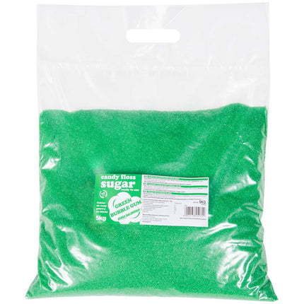 GSG24 Colourful sugar for cotton-based green with a taste of balloon gum 5kg – image 2