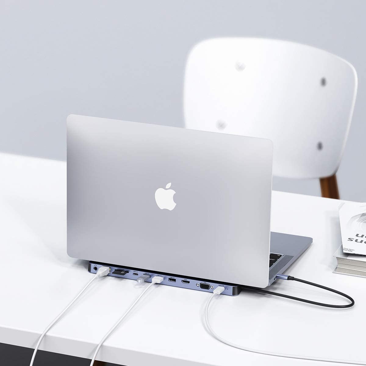 CHOETECH Docking station USB Type C hub adapter 11in1 100W PD gray – image 2