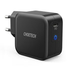 CHOETECH GaN USB Fast PowerDelivery Black Type C 61W 3A PowerDelivery