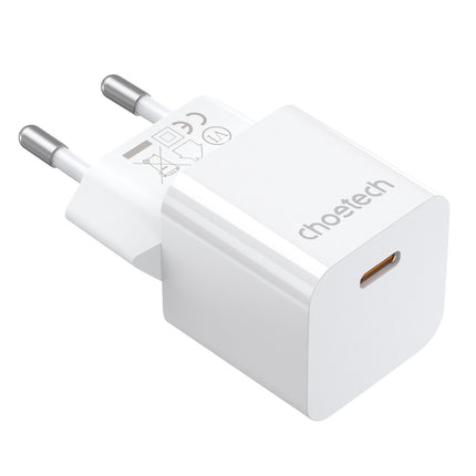 CHOETECH 20W USB Type C White Power Charger