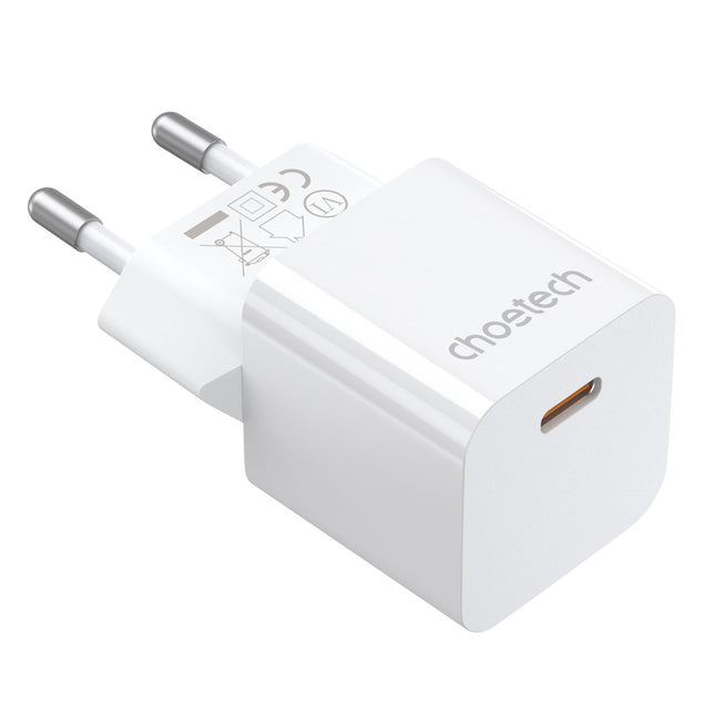 CHOETECH 20W USB Type C White Power Charger
