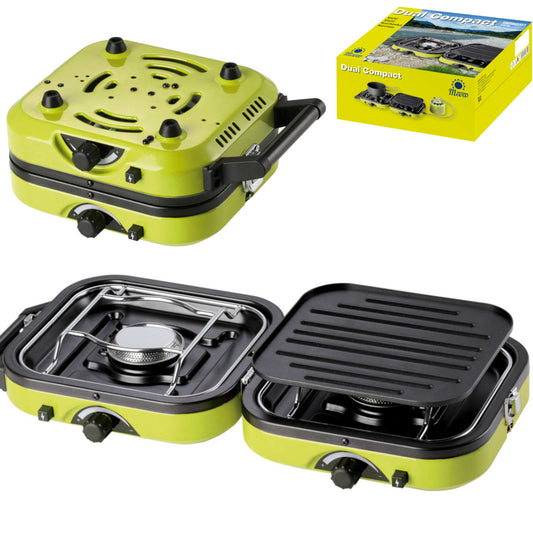 MEVA Tourist stove for camping double DUAL COMPACT + GRILL