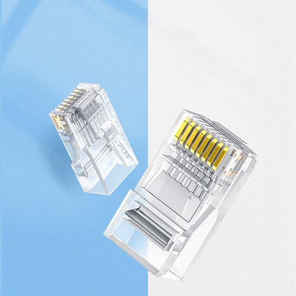 UGREEN RJ45 8P8C Cat 6 plugin transparent 10pcs – image 7
