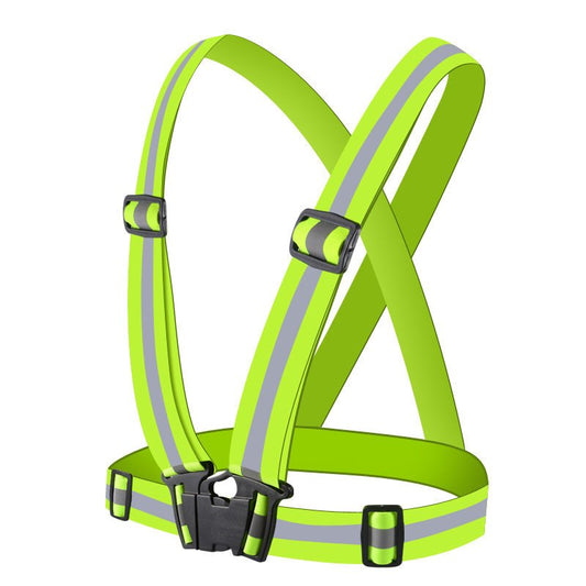 HURTEL Reflective braces for bike motorcycle running reflective vest yellow