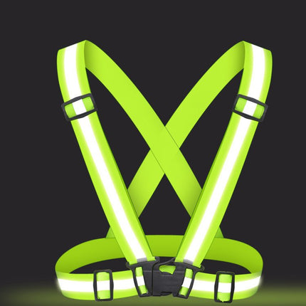 HURTEL Reflective straps for bike motor for running reflective vest orange – image 6