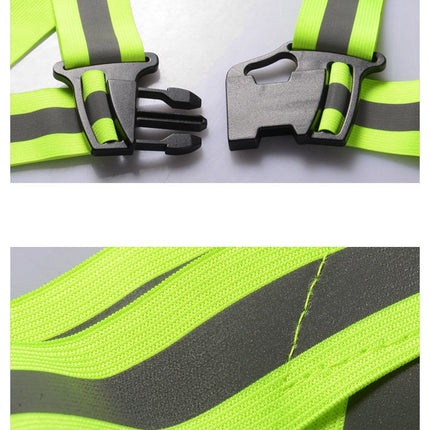 HURTEL Reflective straps for bike motor for running reflective vest orange – image 7