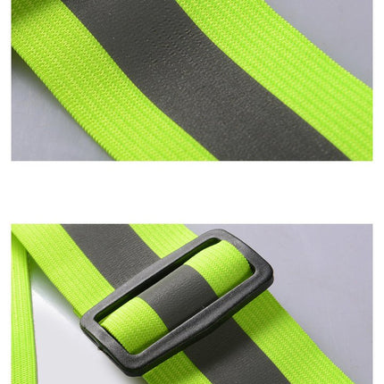 HURTEL Reflective straps for bike motor for running reflective vest orange – image 8