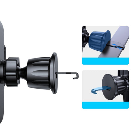 JOYROOM Car clamping phone holder for air vent, black – image 4