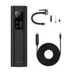 BASEUS Mini compressor car pump for wheels for socket lighter black