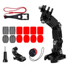 HURTEL Set of mounting accessories for helmet for GoPro DJI Insta360 SJCam Eken sports camera