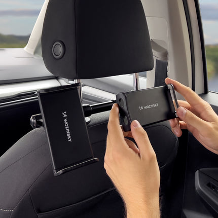 WOZINSKY Telephone holder for car for headrest double black – image 7