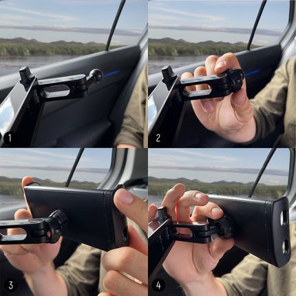 WOZINSKY Headrest holder for tablet or phone adjustable black – image 11