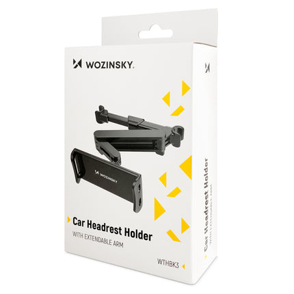 WOZINSKY Headrest holder for tablet or phone adjustable black – image 5