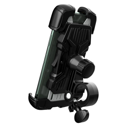 WOZINSKY Powerful handle for the phone on the wheel bike motorcycle scooter black – image 2