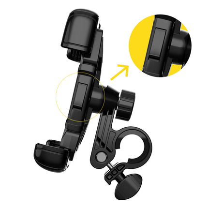 WOZINSKY Powerful handle for the phone on the wheel bike motorcycle scooter black – image 3