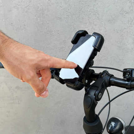 WOZINSKY Powerful handle for the phone on the wheel bike motorcycle scooter black – image 7
