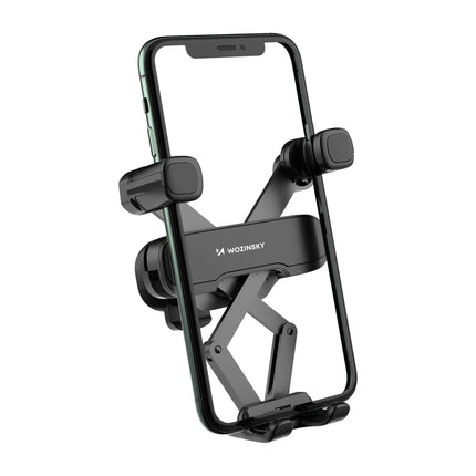 WOZINSKY Gravity handle for phone on grate in black car