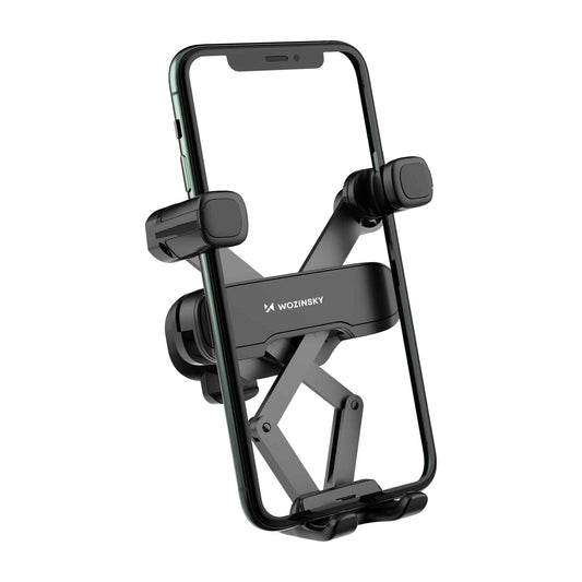 WOZINSKY Gravity handle for phone on grate in black car