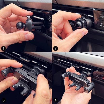 WOZINSKY Gravity handle for phone on grate in black car – image 11