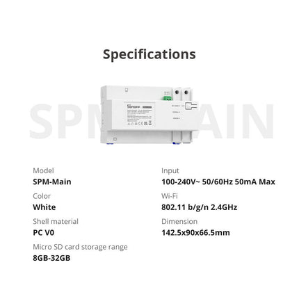 SONOFF Smart switch power meter WiFi Ethernet SPM-Main – image 8