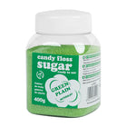 GSG24 Coloured sugar for cotton wool green with natural taste 400g