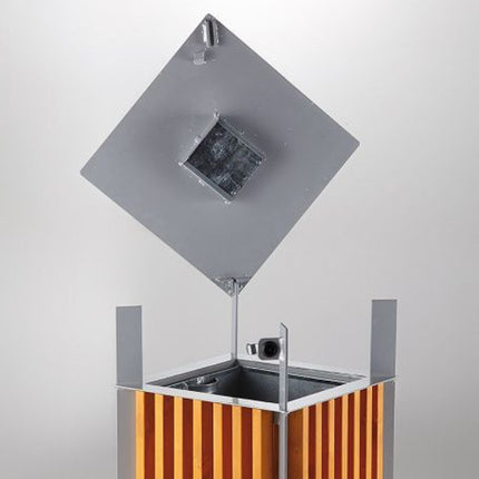 MEVA City basket with ashtray and removable metal + wood 65L – image 2