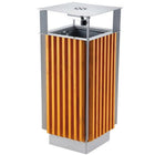 MEVA City basket with ashtray and removable metal + wood 65L