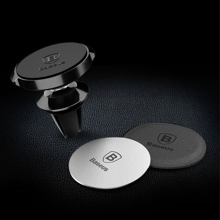 BASEUS Self-adhesive metal plate caps for magnetic silver phone handles – image 3