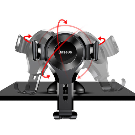 BASEUS Osculum gravity car phone holder for the windshield or dashboard, black – image 4