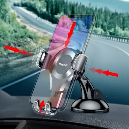 BASEUS Gravity car handle for phone for dashboard window Osculum silver – image 11