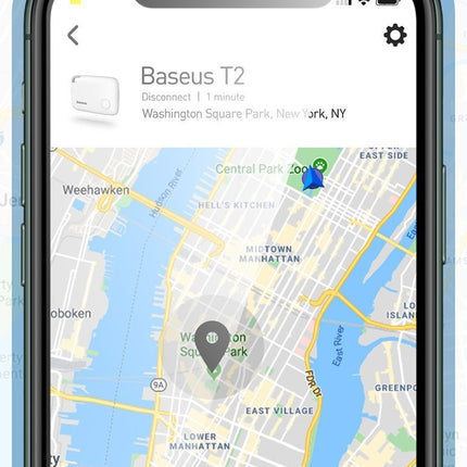BASEUS T2 key chain mini wireless keypad and other white items – image 11
