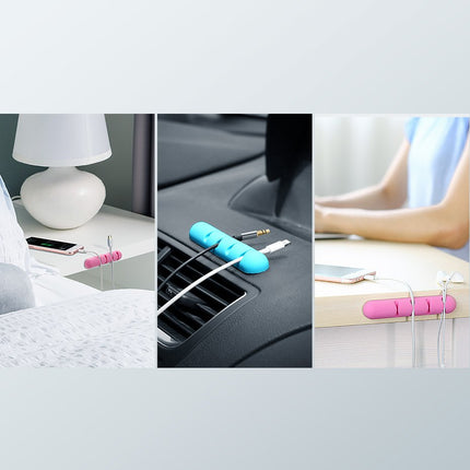 UGREEN Self-adhesive organizer for 4 cables Set 2pcs black – image 3