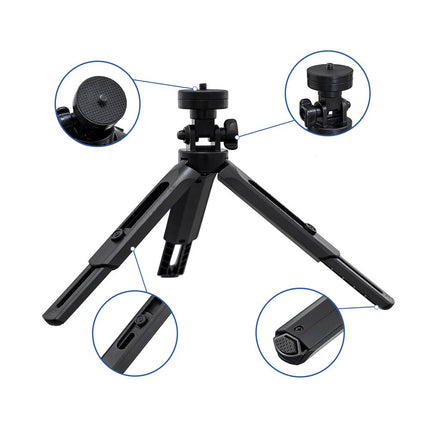 HURTEL Mini tripod selfie camera GoPro 16-21cm black – image 9
