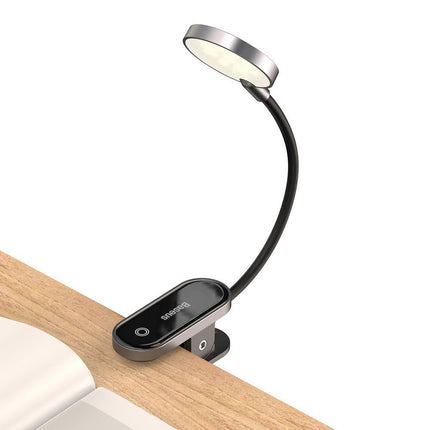 BASEUS Mini lamp LED for reading screen with gray clip – image 2