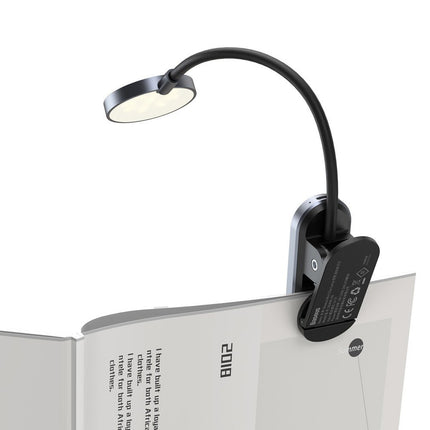 BASEUS Mini lamp LED for reading screen with gray clip – image 3