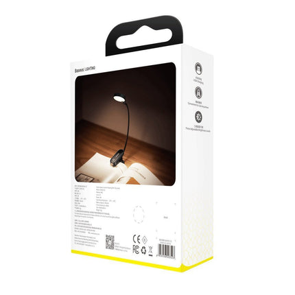 BASEUS Mini lamp LED for reading screen with gray clip – image 6