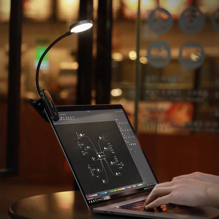 BASEUS Mini lamp LED for reading screen with gray clip – image 8