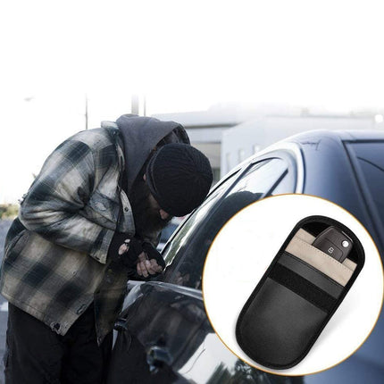 HURTEL Car keys anti-theft case Faraday cage 14x10cm black – image 7