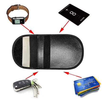 HURTEL Car keys anti-theft case Faraday cage 14x10cm black – image 5