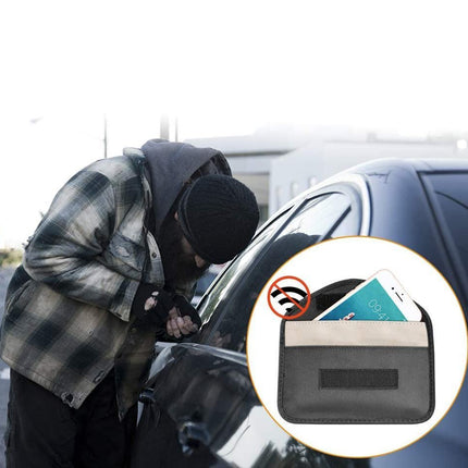 HURTEL Car keys anti-theft case Faraday's cage 20x11cm black – image 11