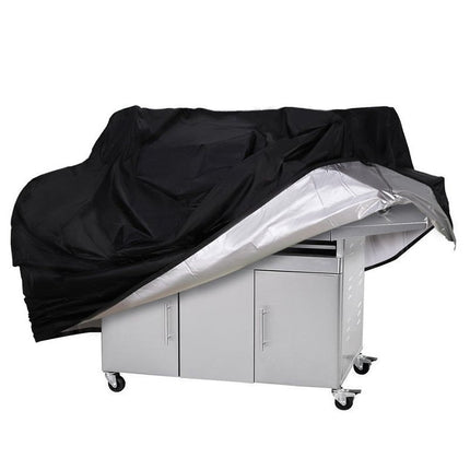 HURTEL Cover tarpaulin barbecue cover bike motorcycle garden furniture XXL black – image 2