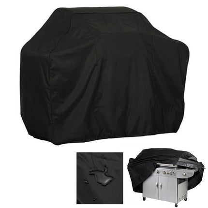 HURTEL Cover tarpaulin barbecue cover bike motorcycle garden furniture XXL black – image 3