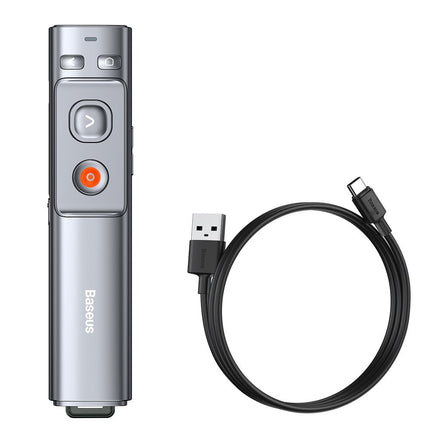 BASEUS Laser indicator for PC presentation with Orange Dot integrated battery grey