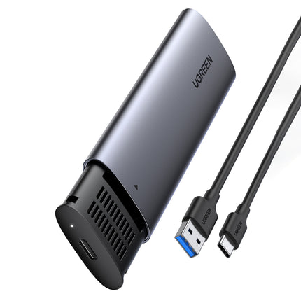 UGREEN Hard disk pocket hard disk housing M.2 B-Key SATA 3.0 grey + USB cable Type C